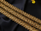 Dark Gold Indian Sari Ribbon Lace Trim: Boho Embellishment
