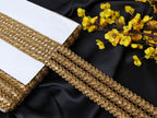 Dark Gold Indian Sari Ribbon Lace Trim: Boho Embellishment