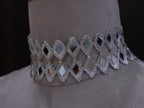 Sheesh Mahal Choker: Silver Handmade Cutwork Neck Collar